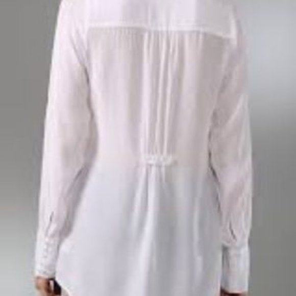 Free People White Pintuck Long Sleeve Tunic Blouse - Picture 16 of 16